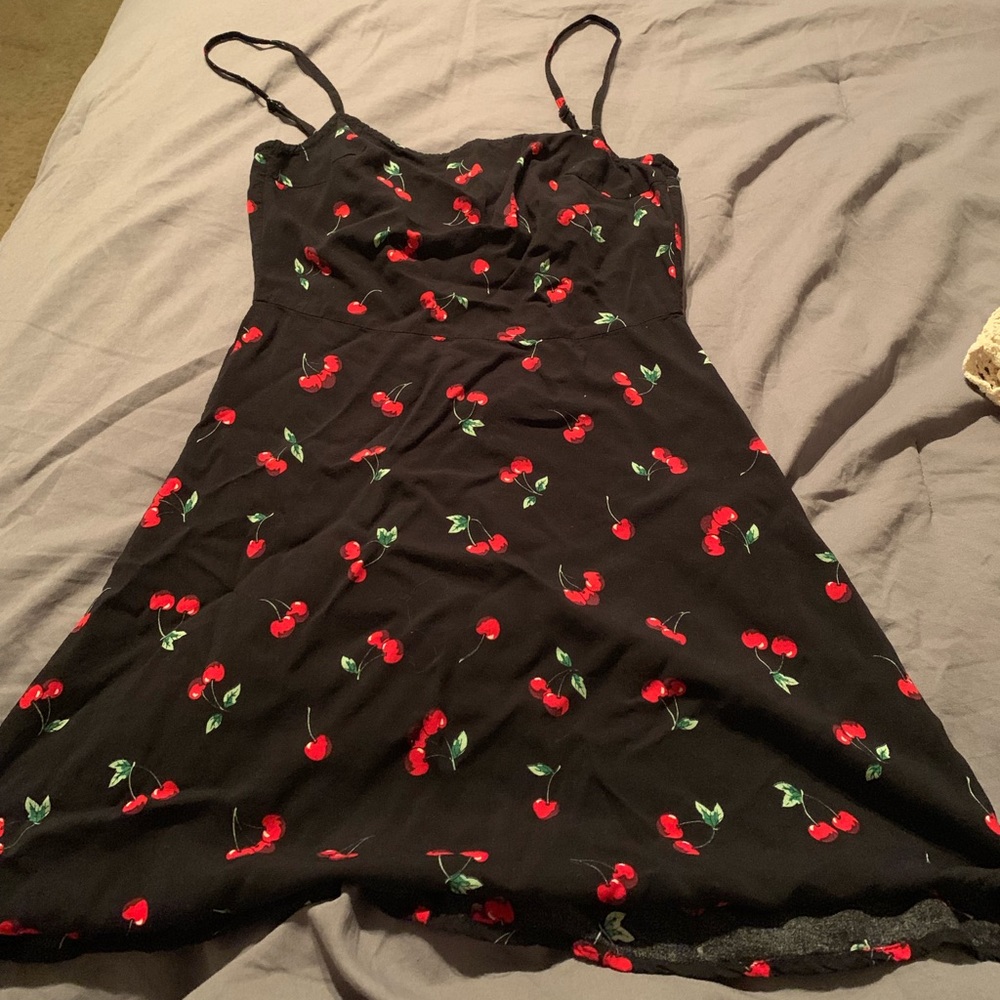 Cherry print mini dress